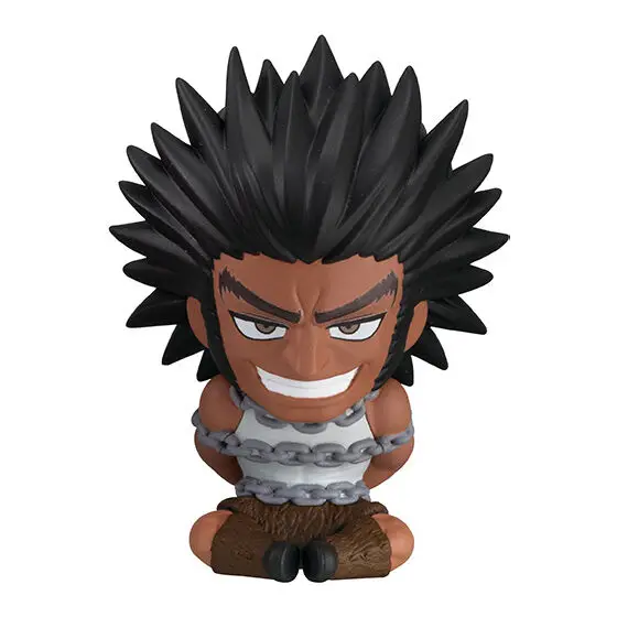 BANDAI HUNTER×HUNTER Action Figures Model Sitting Posture Doll Gashapon Chrollo Nobunaga Machi Official Genuine Ornament