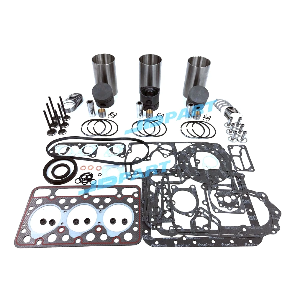 D1102 Cylinder Liner Kit With Gasket Set Bearing&Valve Train For Kubota Engine