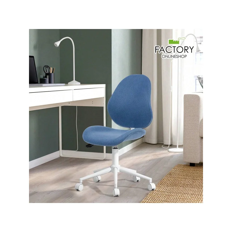 オフィスチェアローリング人間工学に基づいたミッドバック調節可能なコンピュータタスクデスク回転シート