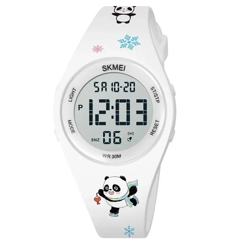 Cute Cartoon Silicone Wrist Watches para crianças, Multi função, Crianças, Impermeável, Eletrônico, Digital, Moda