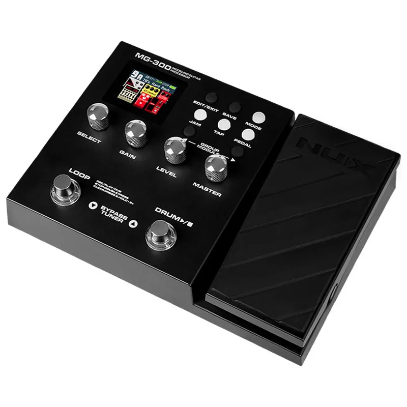 

Nux Newx MG-300 Professional Electric Guitar Multi-Effect with Drum Machine Acoustic Guitar Amorphic Vocal Effects