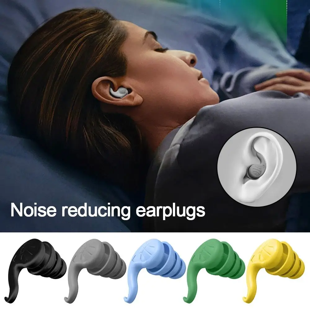 

Creative Silicone Sleeping Ear Plugs Reusable Waterproof Swimming Ear Muffs Noise Reduction Water Sports Sound Blocking Earplugs