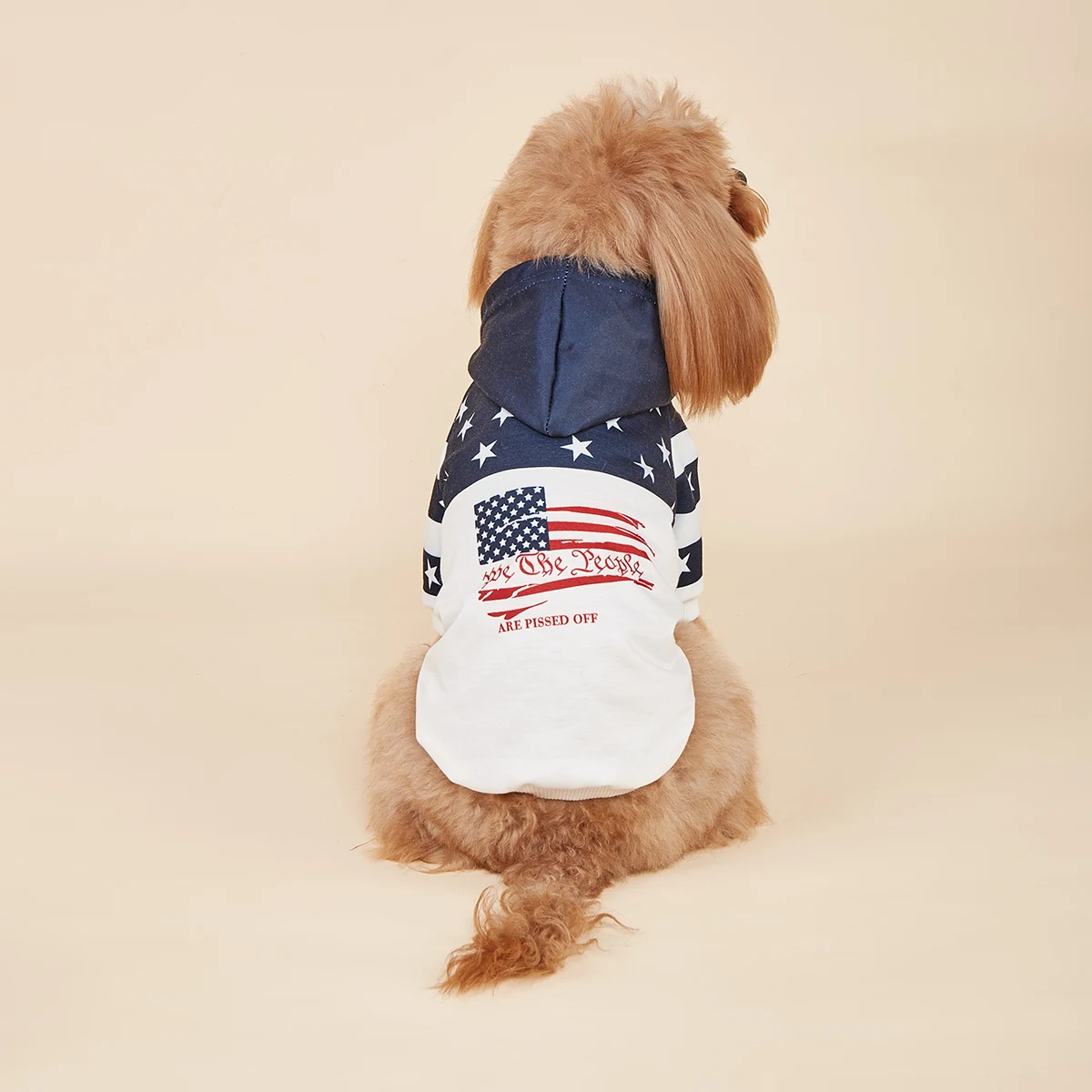 Pet Clothes for Dog Cat Puppy Hoodies Coat American Flag Sweatshirt Dog Outfits for Small Medium Dog for Independence Day