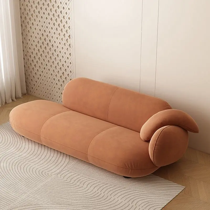 

Special-shaped chaise longue living room small sofa minimalist bedroom hotel homestay beauty collapsed recliner wood