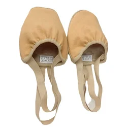 Zapatos de baile de Ballet de Jazz de media suela, zapatos de gimnasia interior para niñas, zapatos de danza del vientre de medio dedo para mujeres y niños