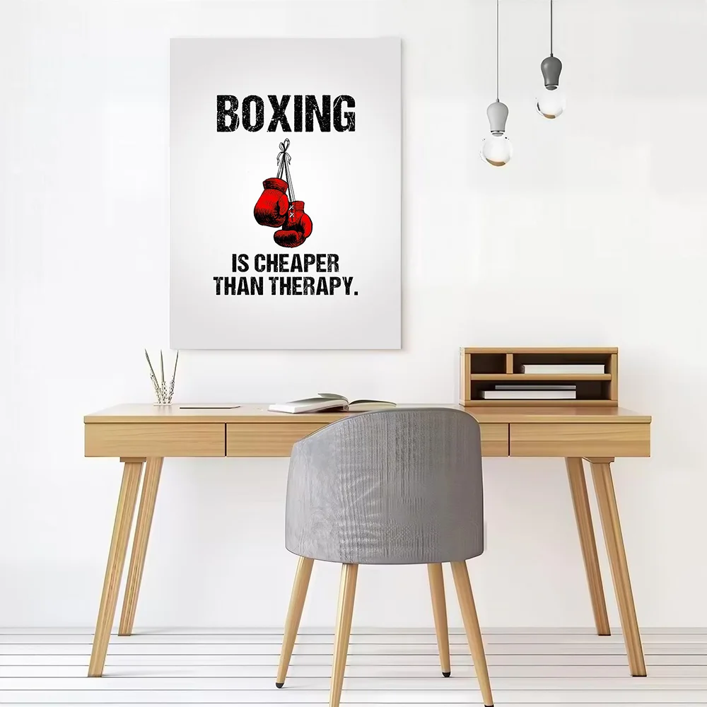 Cheaper Best Boxing Quote Poster Canvas Wall Art Personalized Print Modern Painting Perfect Gift for Room Decorations Wand Deko