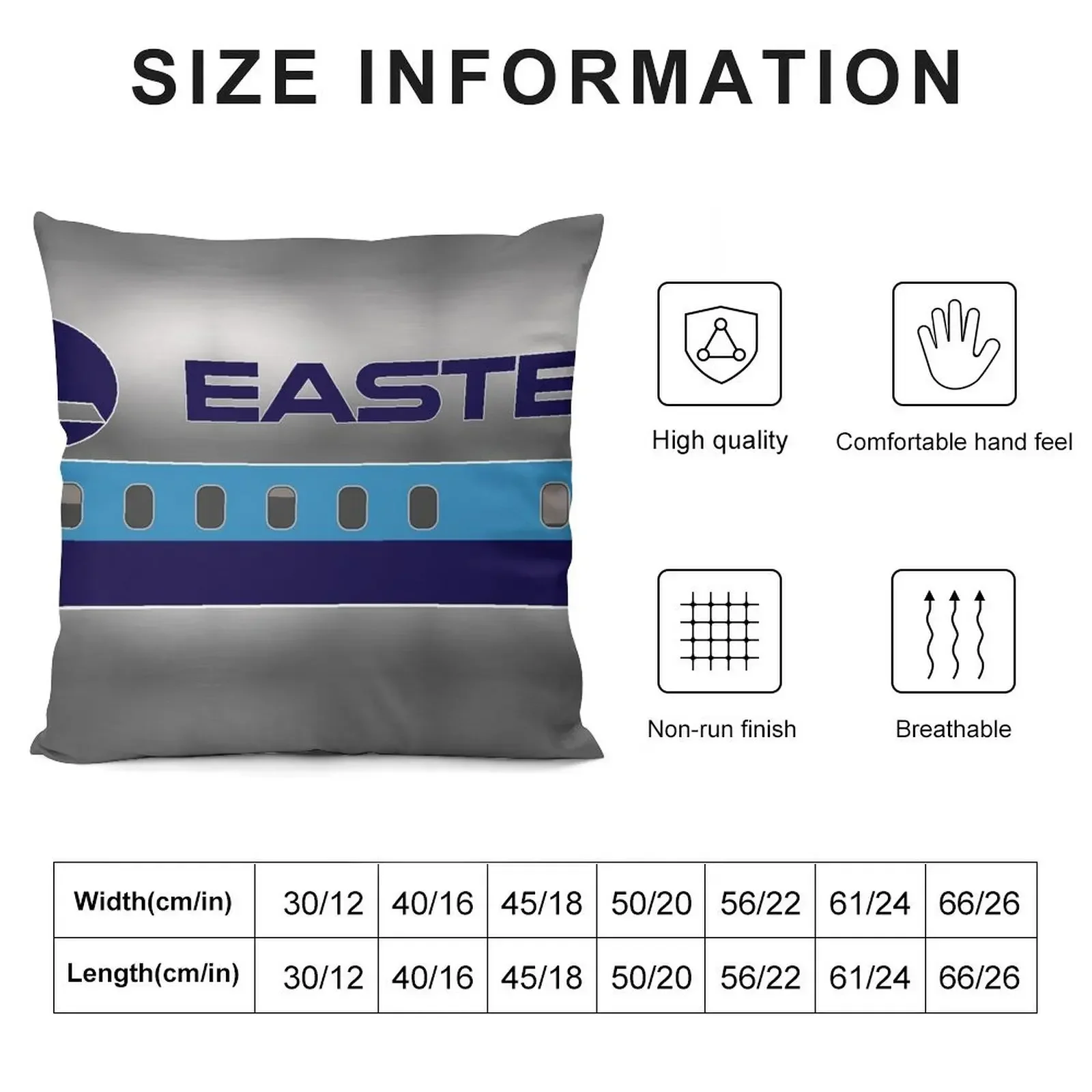 Plane Tees - Eastern Air Lines (Silver) Throw Pillow autumn decoration Cushion Cover pillow