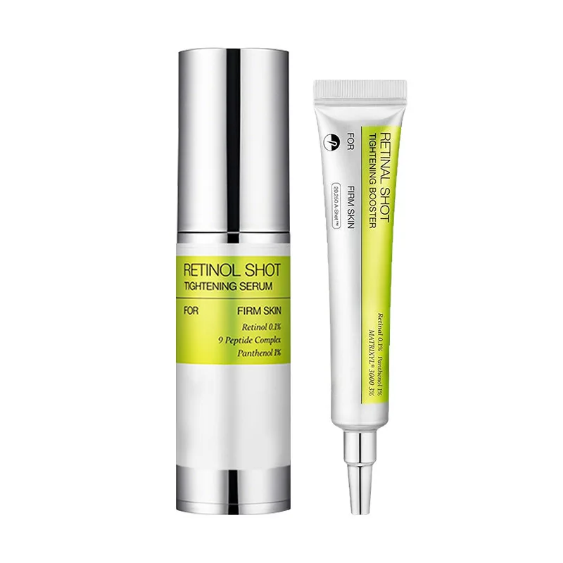 Sérum Facial Coreano com Retinol Shot e Creme Hidratante para Olhos, Firmador e Lifting para a Pele Facial, Reduz Linhas Finas
