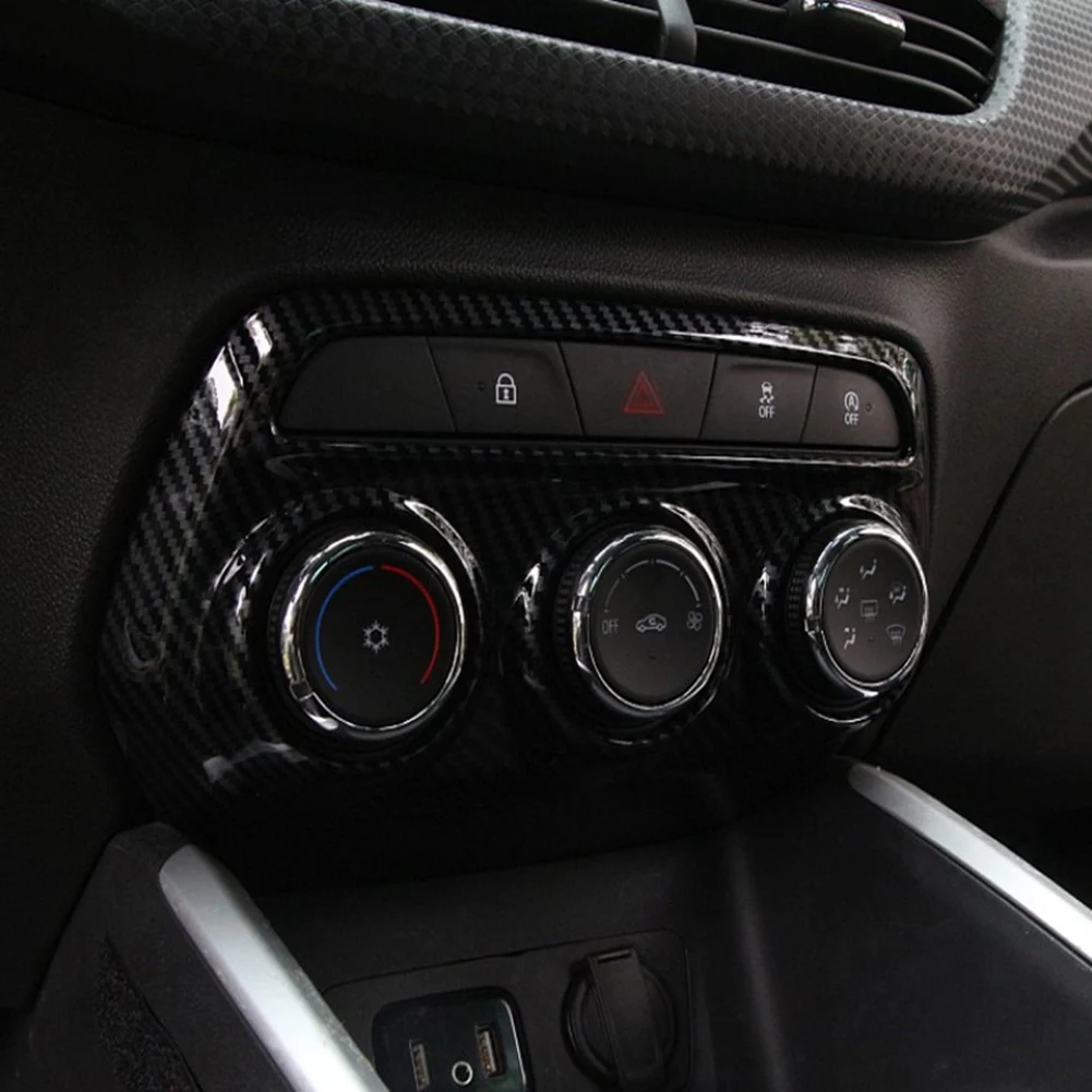 Super Sale For Chevrolet Onix 2020 2021 2022 Car Air Conditioning Vent Outlet Cover Trim Accessories ABS Carbon Fiber