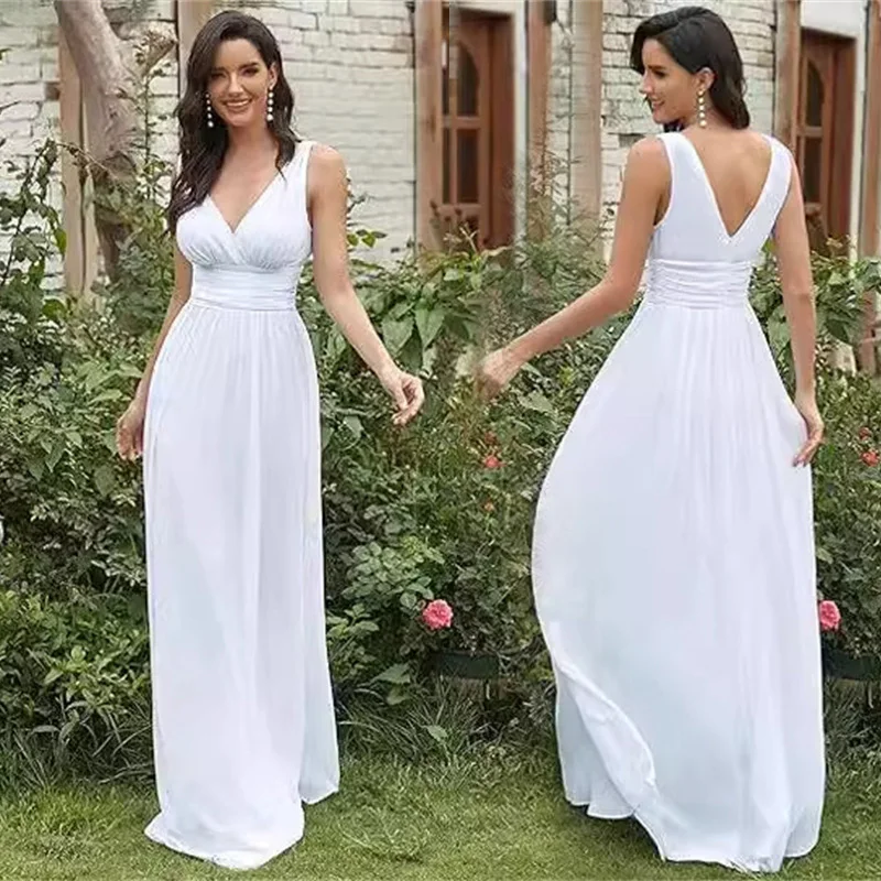 robe-de-soiree-sexy-en-mousseline-plissee-coupe-trapeze-simple-col-en-v-epaules-denudees-pour-demoiselle-d'honneur-mariage-soiree-formelle-bal-de-promo-fermeture-eclair-au-dos