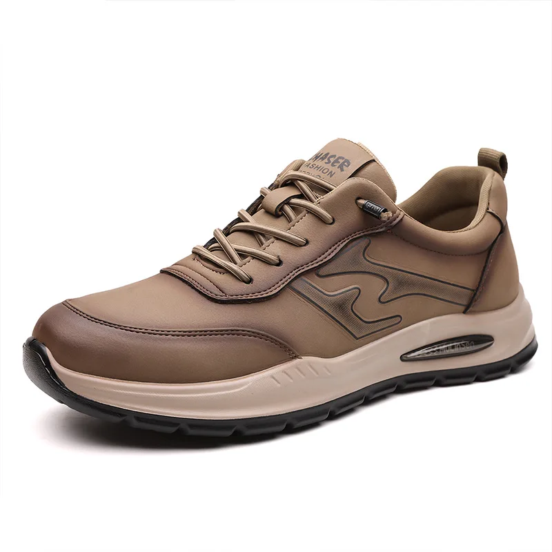 

Autumn Winter New Platform Shoes for Men Fashion Causal Sports Leather Sneakers Male Soft Sole Lace Outdoor Designer Shoes Man