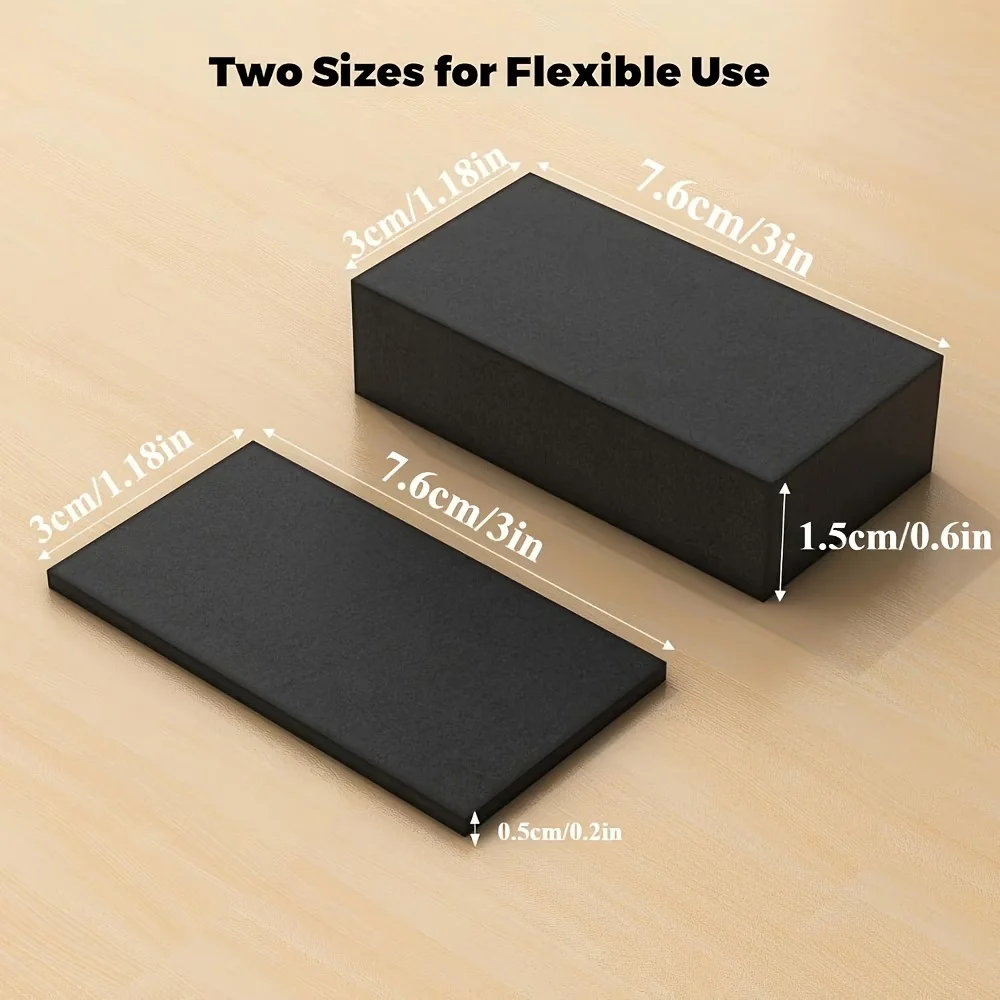 10pcs Foam Headboard Wall Protectors Cushioning Bumpers for Bed And Sofa, Durable Furniture Shelf Support Pegs Included