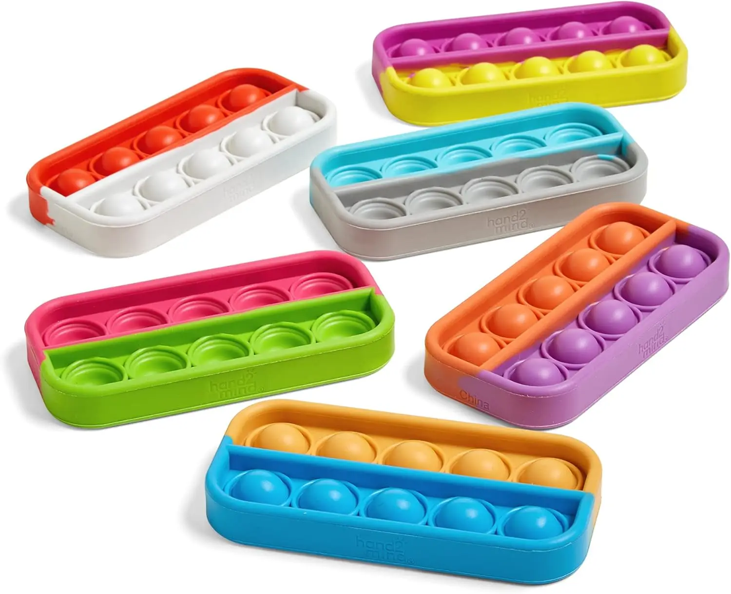 

Сенсорные пузырьковые игрушки Ten Frame, игрушки-антистресс для детей, инструменты для изучения математики, развитие мелкой моторики (набор из 6 штук)