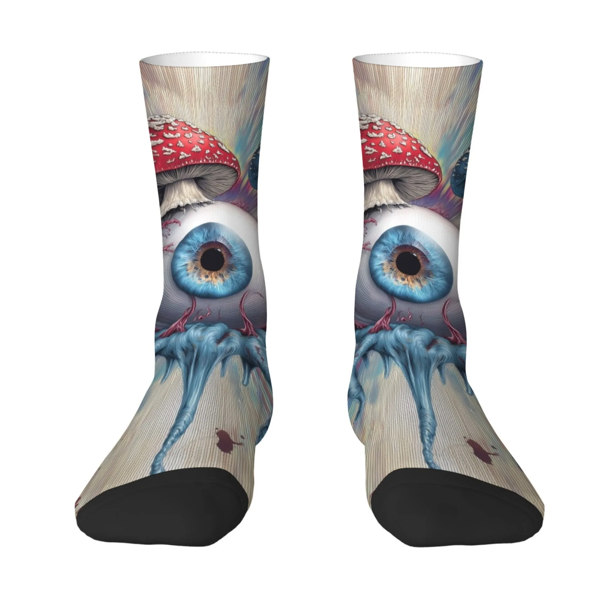 

Винтажные мужские компрессионные носки Happy Haunts в стиле хип-хоп, сумасшедшие мужские компрессионные носки унисекс в стиле Харадзюку с принтом, забавная новинка, счастливый подарок