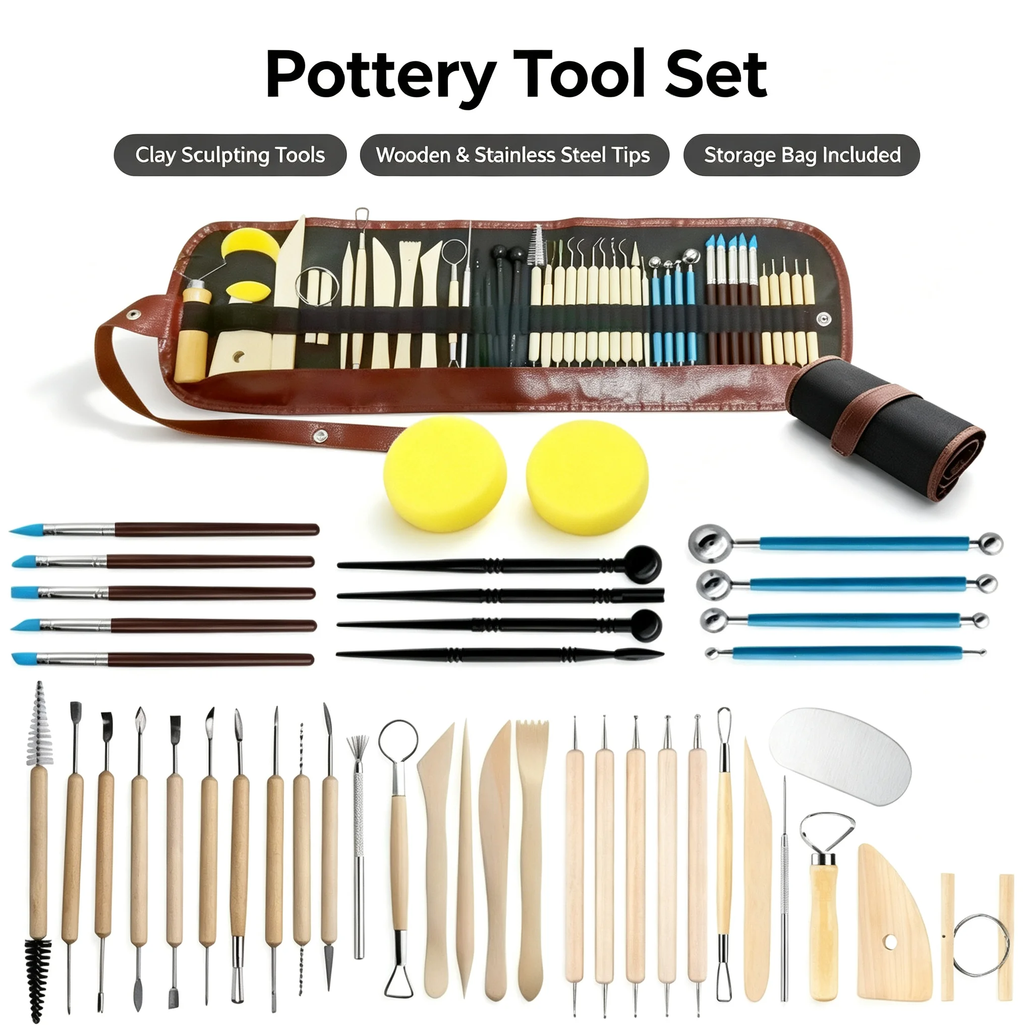 Model Kit Tool Set - Set Peralatan untuk Membentuk dan Mengukir