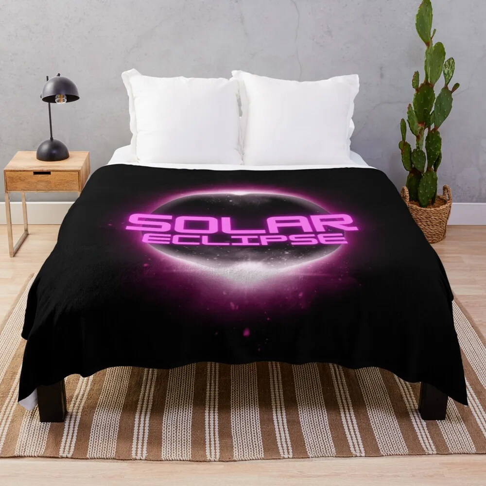 

Solar Eclipse April 04 08 2024 Totality By Vinthiwa Throw Blanket Stuffeds Bed Blankets