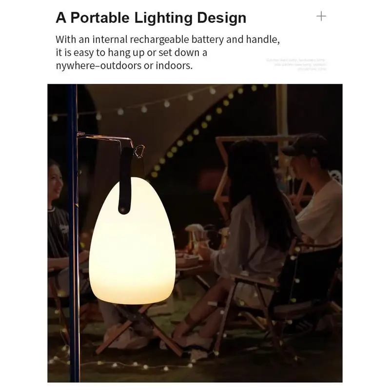 

Portable Lamps Rechargeable Garden Lamp LED Table Lamp Fast Charging Outdoor Light 16 Color Changing RGB For Garden Hallways