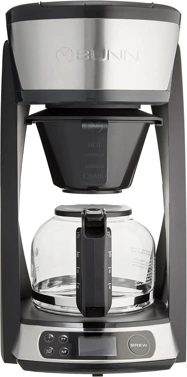 

HB Heat N Brew Programmable Coffee Maker, 10 cup, Stainless Steel, 46500.0003