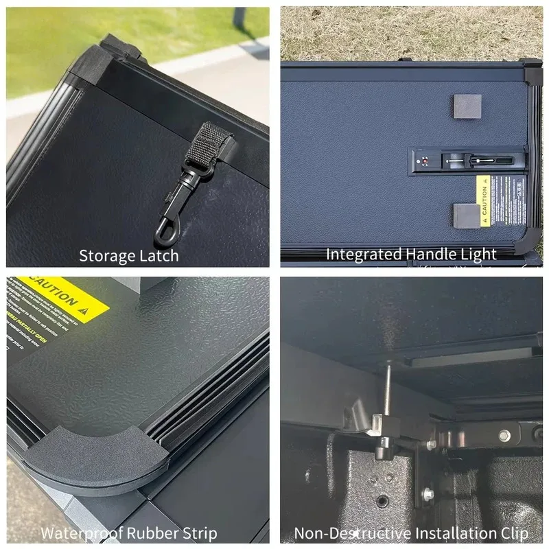 

Top quality Kuangyun Manufacture Tri-fold Pickup Truck Bed Tonneau Cover for 2025 Hilux Revo 2012 2019 2020