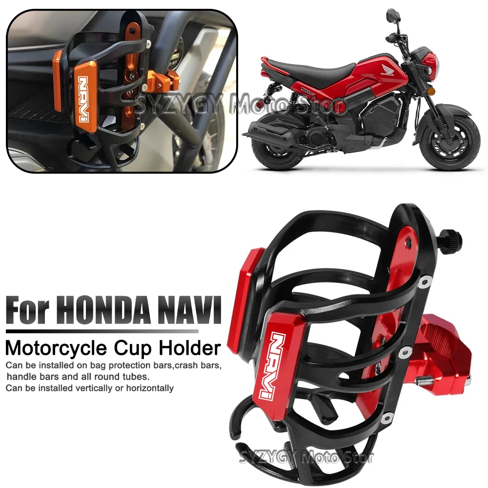 

For Honda Navi navi Motorcycle Universal CNC Accessorie Beverage Water Bottle Cage Drink Cup Holder