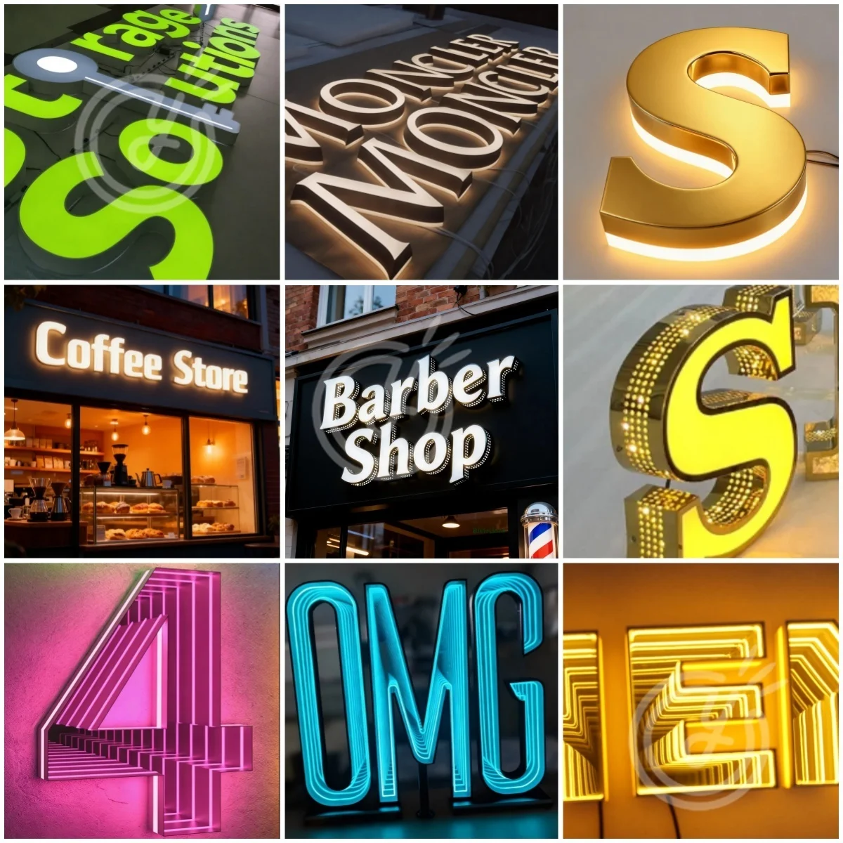 Custom Led Light Up Letter Sign Wall Decor Business Outdoor Illumination Logo Acrylic Luminous Shop Signage Front Lit Large Sign