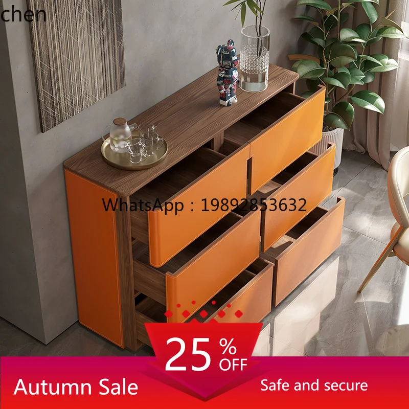 

solid wood porch partition cabinet living room six buckets storage bedroom bedside high TV cabinet