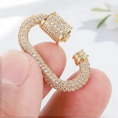 

Necklace Clasp Premium Durable Jewelry Connector Compact Lightweight Diy Making Kit Fade Resistant Eye-Catching Practical