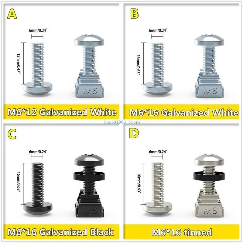 L4MA Galvanis untuk SCREWS CABLINET SCREWS SCREWS SCRASSIS WIRING Bingkai WI