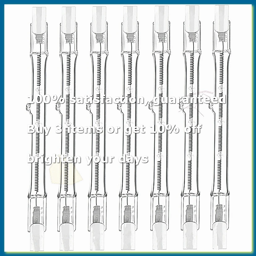 R7s Halogen Light Bulbs 150W 118mm Dimmable 230V Tungsten Linear Light Bulb 7 Packs