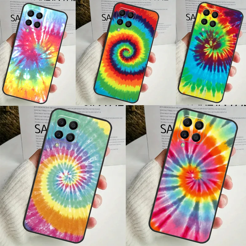 Trippy Tie Dye Hippie Art For Samsung Galaxy M55 M15 M13 M33 M53 M20 M30s M31s M12 M32 M52 M11 M51 M14 M34 M54 Case