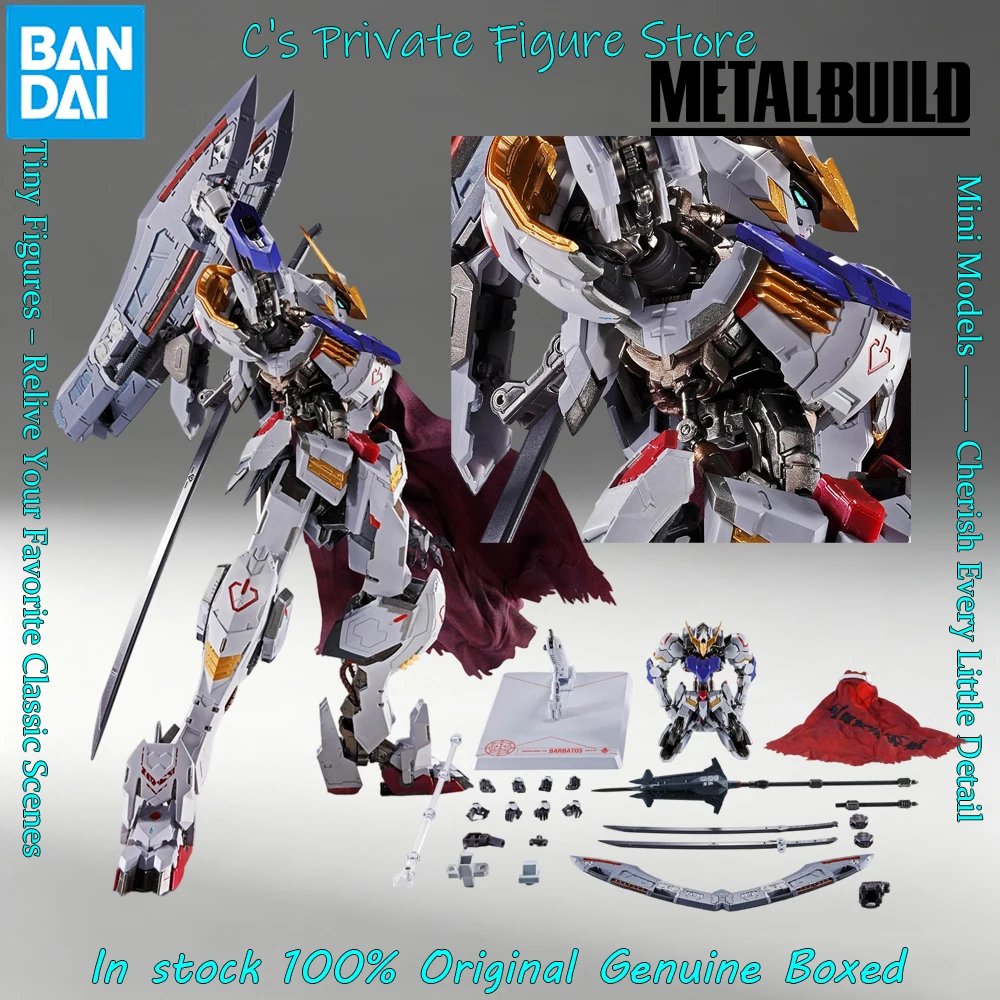 En Stock Bandai METAL BUILD Mobile Suit Gundam Iron-Blooded Orphans ASW-G-08 Figura de Anime Gundam Barbatos y BOOMERANG MACE