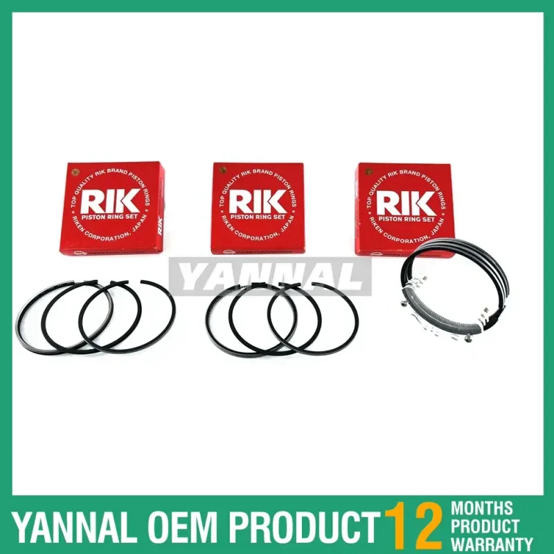 

High Quality 15901-21050 Piston Rings Set 72mm Standard For Kubota D905 V1205 ZB600