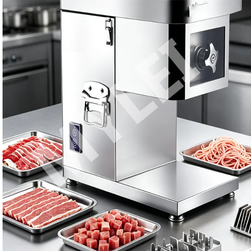 Rust Proof Stainless Steel Desktop Meat Cutter Machine Waterproof Detachable Parts Easy Rinse Clean