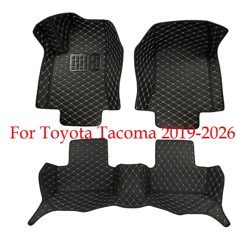 

Custom Car Floor Mats For Toyota Tacoma 2019-2026 Coche All Weather Auto Accessories Foot leather Carpets Fashion Rugs Pads
