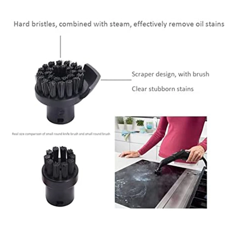 ไอน้ําทําความสะอาด Slit Scraper รอบแปรงไอน้ําทําความสะอาดแปรงอะไหล่อุปกรณ์เสริมสําหรับ KARCHER SC1/SC2/SC3/SC4/SC5