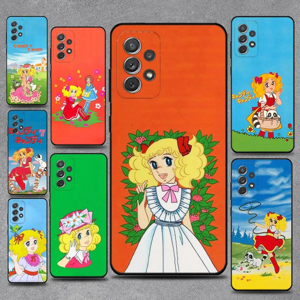

Anime M-Manga Candy Phone Case For Samsung S25,S24,S21,S22,S23,S30,Ultra,S20,Plus,Fe,Lite,Note,10,9,5G Black Cover