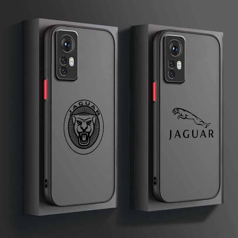 J-Jaguar Car Art Popular Logo For Xiaomi 14T 13T 13 12T 12 12S 11T 11 11i 10 10T Ultra Pro Lite Frosted Translucent Phone Case