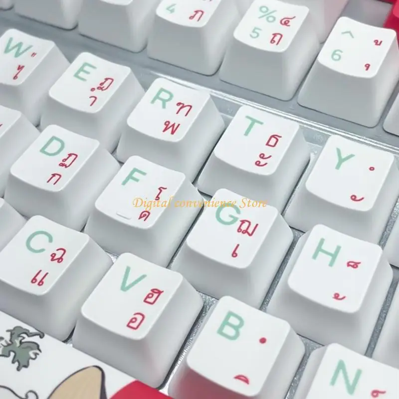 

97QA Набор клавишных колпачков Coral Sea для механических клавиатур Колпачки для клавиш XDA/OEM Profile