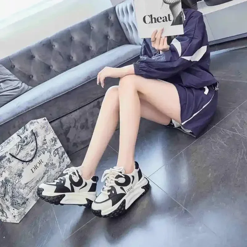 

Women's Dad Shoes Spring Autumn Ladies Footwear Light Daily Routine Casual Aesthetic New Arrival 2025 On Offer A Walking Korean