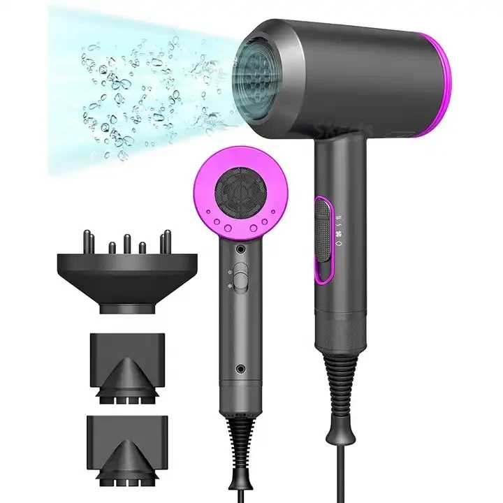 

Professional Strong Wind Sonic Negative Ion Blow Hair Dryer with Diffuser