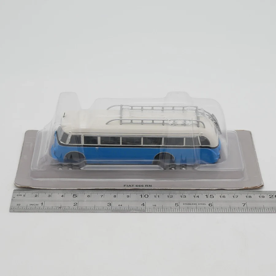 Diecast IXO 1:72 Skala Ist Fiat 666 RN Fiat Bus Bus Italia Paduan Model Mobil Koleksi Mainan Hadiah Souvenir Tampilan Ornamen
