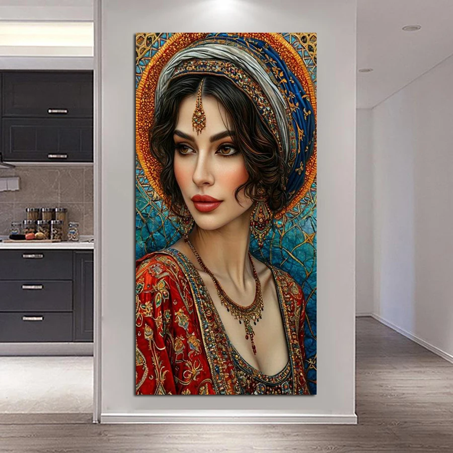 

Elegant Goddess Large Diy Diamond Painting New Collection Woman Full Square Round Drill Mosaic Embroidery Picture Wall Decor