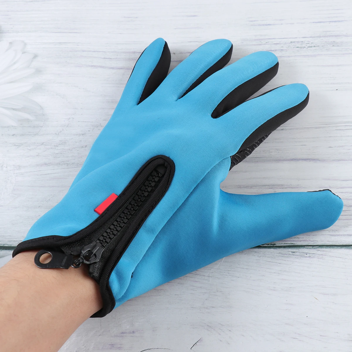 

Thickened Warm Gloves Windproof Insulated Riding Gloves with Touch Screen Function for Cold Weather Protection S