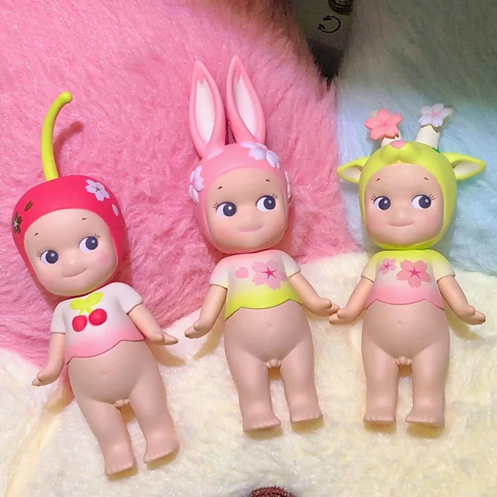 سوني أنجل شخصية صغيرة أزهار الكرز سلسلة صندوق أعمى لعب أنيمي دمية سطح المكتب زخرفة جمع هدايا عيد الميلاد عيد الميلاد #4