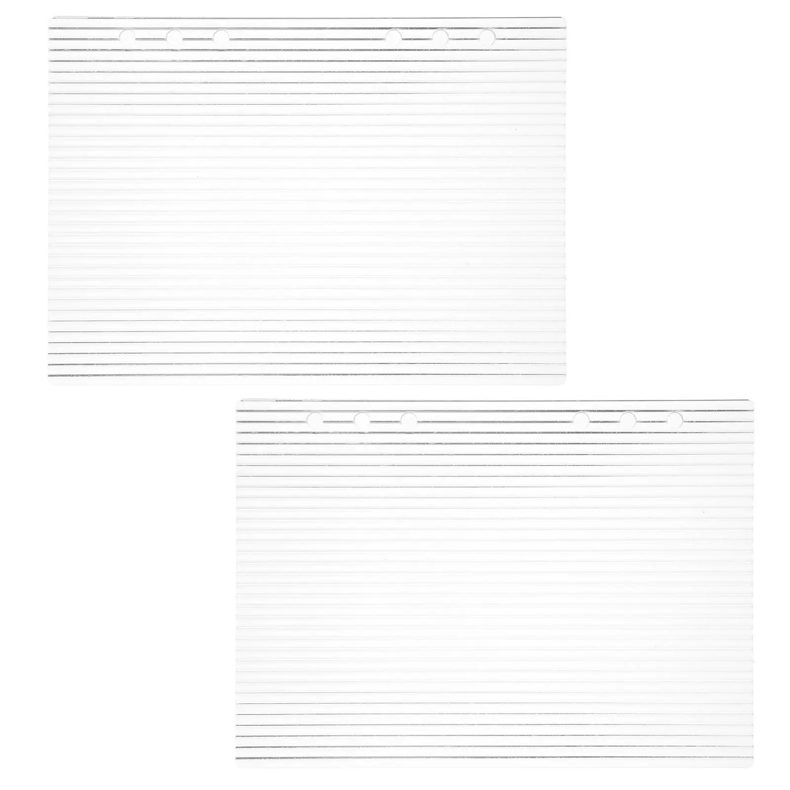 

2 шт. прозрачные обложки для блокнотов, многоразовые акриловые обложки для тетрадей на кольцах, тонкие портативные обложки для путешествий, формат А5, для школы