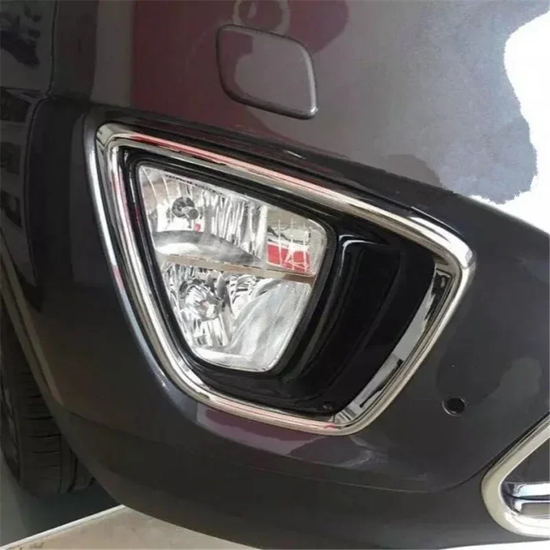 

WELKINRY For Kia Sorento Prime UM 3rd Generation 2015 2016 2017 ABS Chrome Car Head Front Tail Rear Fog Lamp Light Cover Trim
