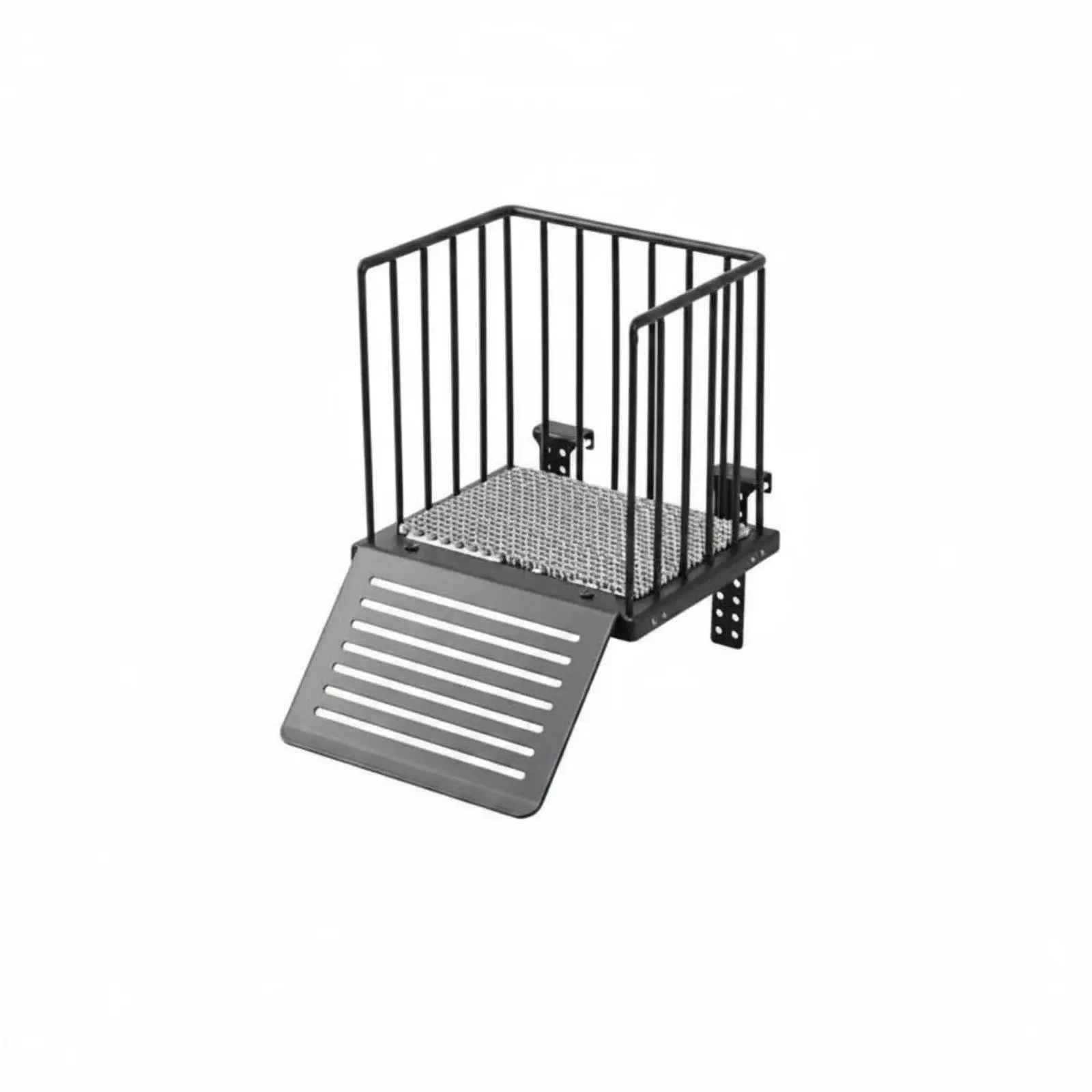 Stainless Steel Basking Dock Ramp Anti-Slip Hook Mount Turtle Perch Deep Tank Use Buoyant Aquarium Basking Dock for Aquarium