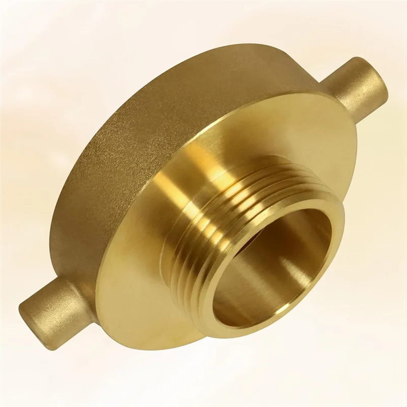 ABDJ-2-1/2In NST/NH Vrouwelijke X 1-1/2In NPT Mannelijke Brandkraan Adapter, Brandkraan Slang Adapter Messing Brandapparatuur Voor Hydrant