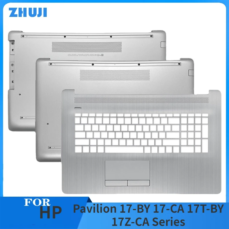 

New Laptop Case For HP Pavilion 17-BY 17-CA 17T-BY 17Z-CA 470 G7 Palmrest Upper Cover Bottom Case DVD Keyboard Top Shell Silver