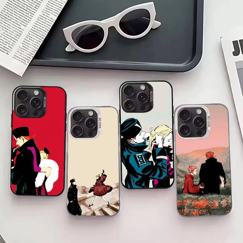 

V-Veil N-Novel K-Kotteri Phone Case For iPhone 17,16,15,14,13,12,11 Plus,Pro Max,XS,Colored silver phone case